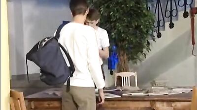 Gay Porn: Bareback Cum Shots Oral in the Youth Hostel 480p!