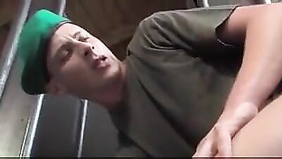 Military Men Go Wild in Locker Room Cocksucking and Fuckfest!