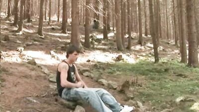 Raw Woods Cum Shots: Public Outdoor Gay Porn!