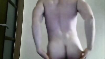 Handsome Naked Guy Dance, Cum and Eat!