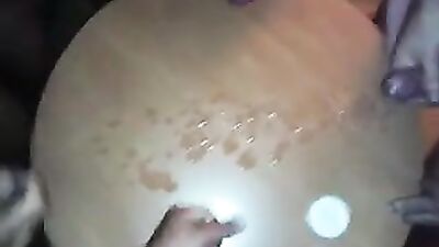 Cumshot Table Orgy - Amateur Group Sex