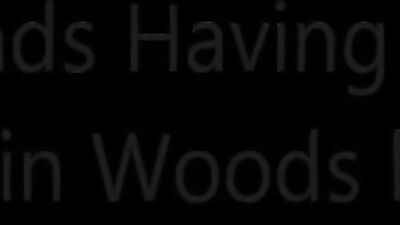 Gay Porn Threesome Bareback in Woods by the Lake