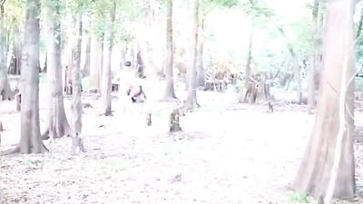 Outdoor Bareback Threesome