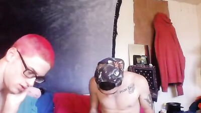 Tatted Twinks Fucking Bareback for Online Tipper on [BareSexyBoys.com]