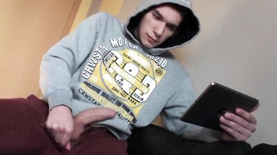 Gigantic Uncut Cock Fucks Flashlight in HD 720p