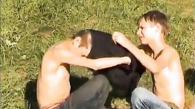 Outdoor Delights - Picnic Action Amateur Public Gay Porn Video