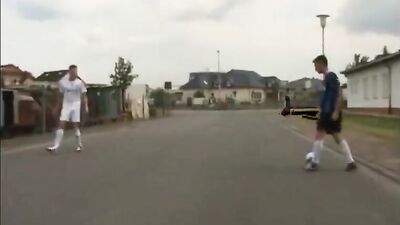 Sodo de cycliste en combi bleu