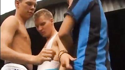 Sodo de cycliste en combi bleu