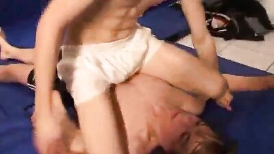 Kevins Gay Fetish Wrestling Debut - White Shorts and Always Bottoming