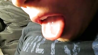 Young Love Swallow - An Act of Passionate Cum Eating