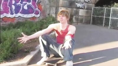 British Skater Bare Twinks - Action Cum Shots