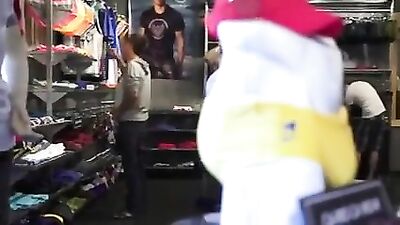 Gay Porn Twinks: Bareback in the Fitting Room!