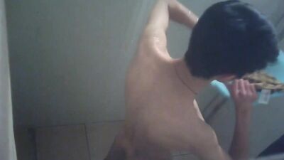 Asian Fetish University Shower: 3 China Students Get Down and Dirty!