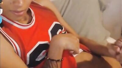 Latino Cutie JERKS on Webcam - Foot Fetish, Handjob & Cum Shots!