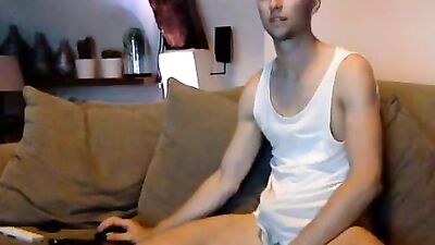 Cocky horny guy masturbating on cam: Unleashed Gay Porn Experience!