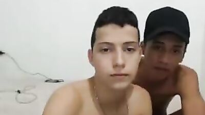 Two Latino Smoothies Cumming and Caressing in the Bedroom!