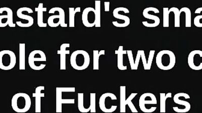 Double-Penetration Delights: Two Bastards Take on One Small Asshole!