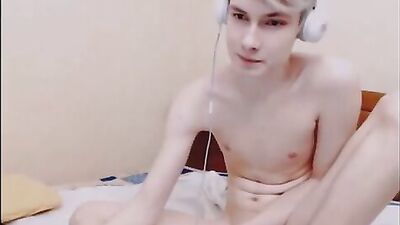 Young and beautiful blonde masturbates - Cum Shots Handjob