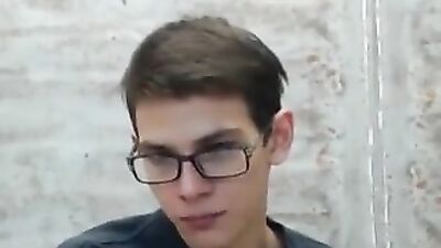 Cocky Cumshot Amateur - Str8 Nerdy Boys Journey to Gay Porn Fame