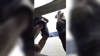 Classmates Wild Bathroom Break: An Amateur Voyeurs Dream Come True!