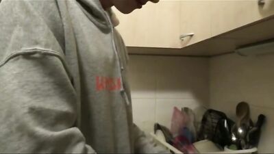 Bareback POV Sex In The Kitchen: Amateur Cum Shots!