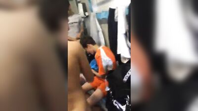 Footballers Lockerroom - Hardcore Encounters in the Shower Room!