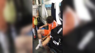 Footballers Lockerroom - Hardcore Encounters in the Shower Room!