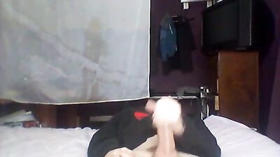 Boy shoots a big load^^