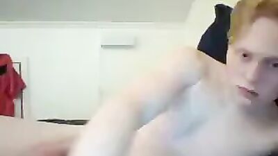 Blond Handsome Teen Boy Wanks on Cam for Your Pleasure!