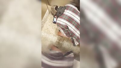 Young Asian Boy Explores His Fantasies in the Public Toilet!