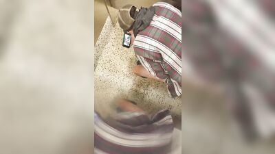 Young Asian Boy Explores His Fantasies in the Public Toilet!