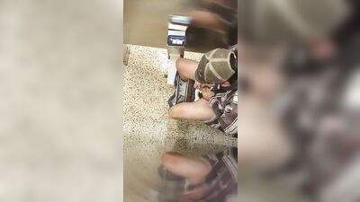 Young Asian Boy Explores His Fantasies in the Public Toilet!