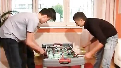 Bareback Threesome Frenzy: Twink Action Group Sex