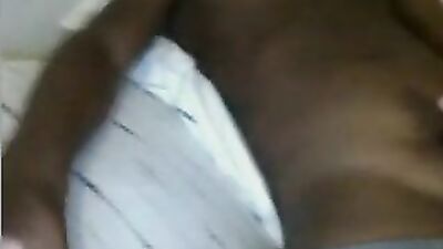 Black Amateur Boy Next Door Cums in the Bedroom