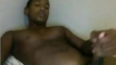 Black Amateur Boy Next Door Cums in the Bedroom