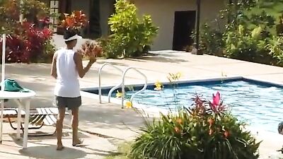 Gay Porn Videos: Hot Latinos Poolside Orgasms in HD