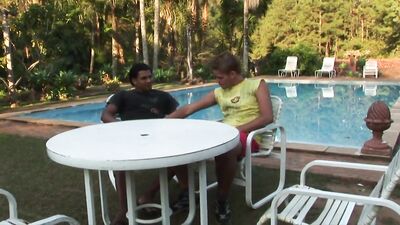 Latin Pool Boys: Wild Cumshot Adventure