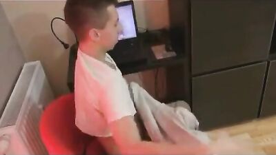 Hung boy wanks