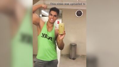 Black Latino Muscle Men: Bruninho in the Mirror