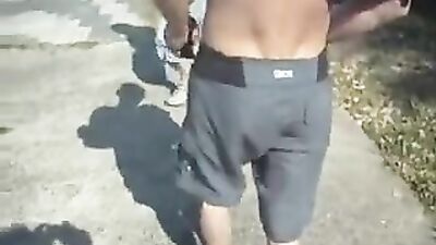 They show their ass in the street ( funny, no porn)