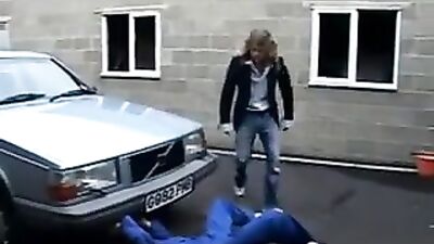 Komm wash my car then youll get fucked! Gay Porn Video