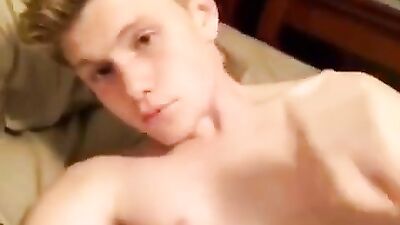 Blond Boy Cum Shots Handjob - A Sexy Teens Wank and Cum on Cam