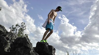 Outdoor Adventure with Andre Lucas: A Journey of Handjobs and Landscapes