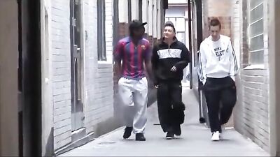 Interracial Trio: Three Dicks and One Ebony Pussy