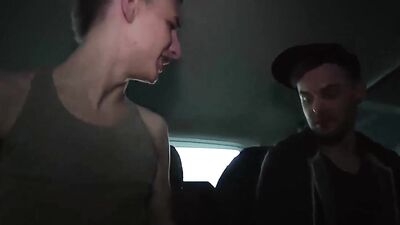 Gangbang in the Van - Action Group Sex - Fun in the van