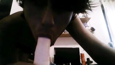 Young & Hungry! Black Fetish Boyplay with Dildo