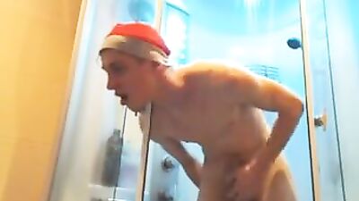 Young Twink Steam Show - Naked Shower Fun