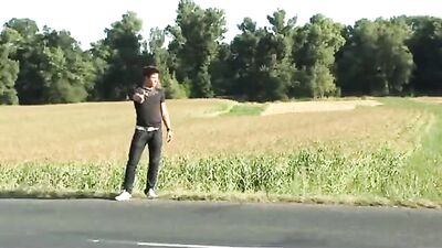 Straight Hitchhiker Gets Barebacked by the Older Stranger