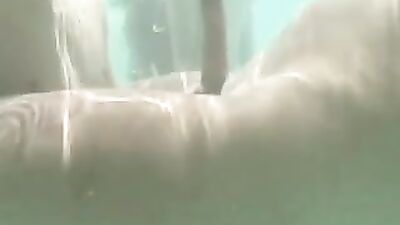 Young Lust in the Pool: Amateur Cum Shots Outside!
