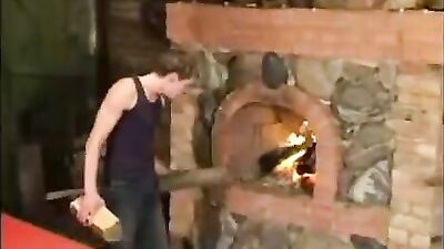 Hot Twinks Heating Up the Fireplace: Action-Packed Gay Porn Video!